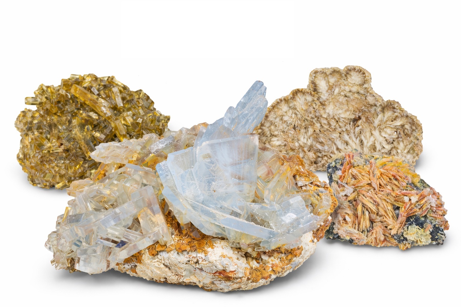 Barite mineral samples from Khuzdar drilling operations