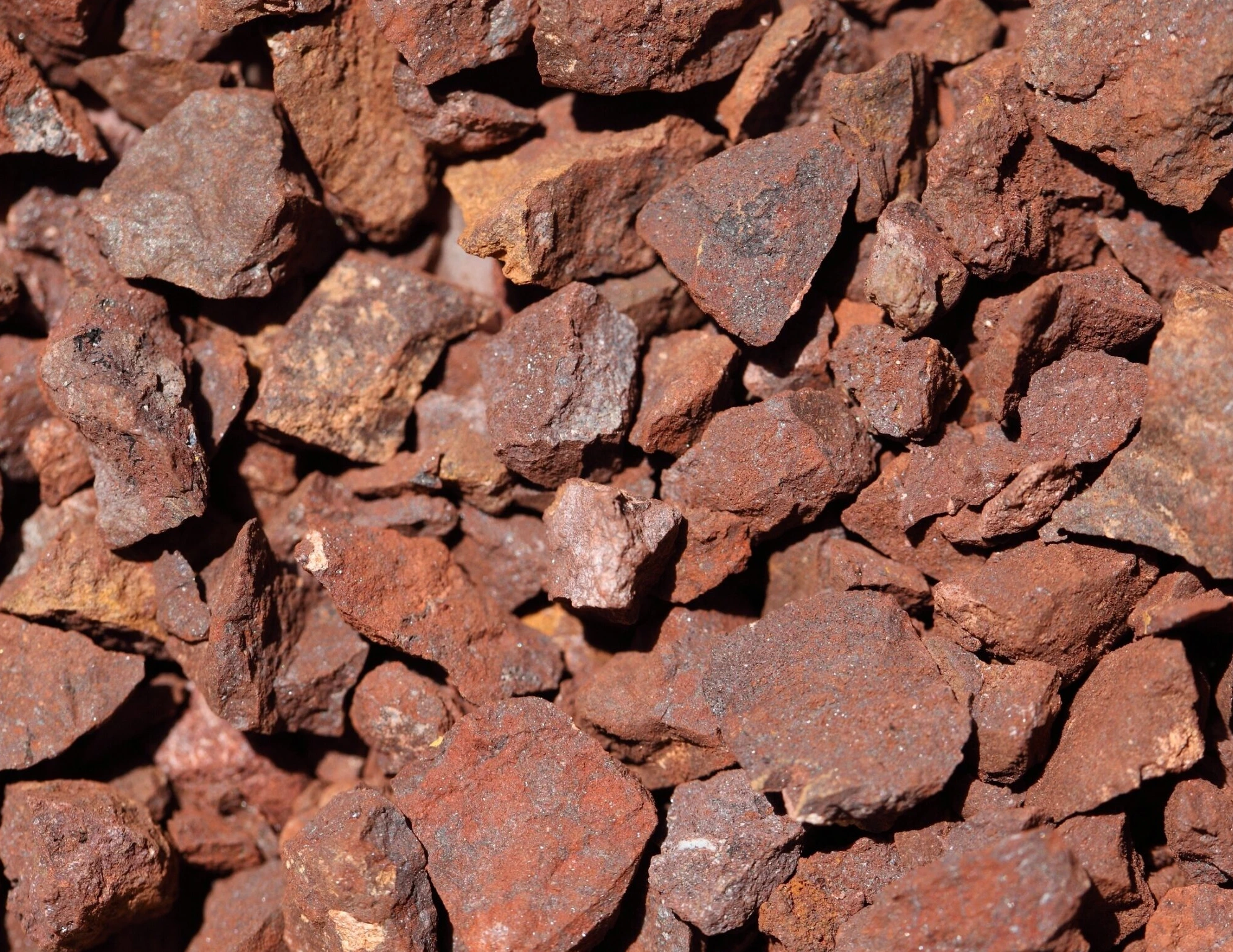 Iron ore lumps from Balochistan mining sites