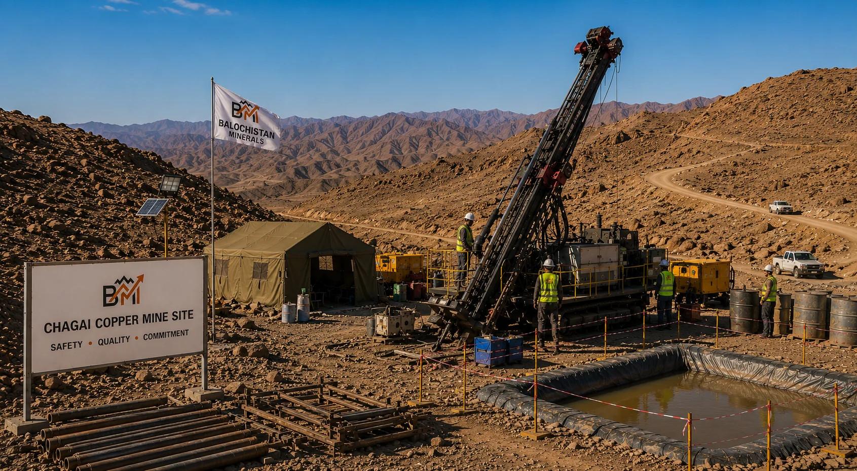 Chagai copper-gold mining site