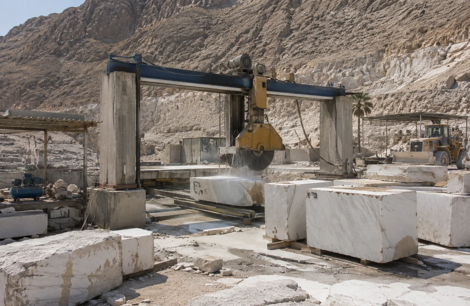 Lasbela stone and limestone mining site