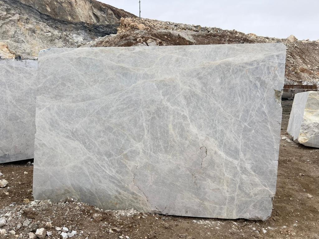 Persian Silk marble blocks at an Iranian quarry