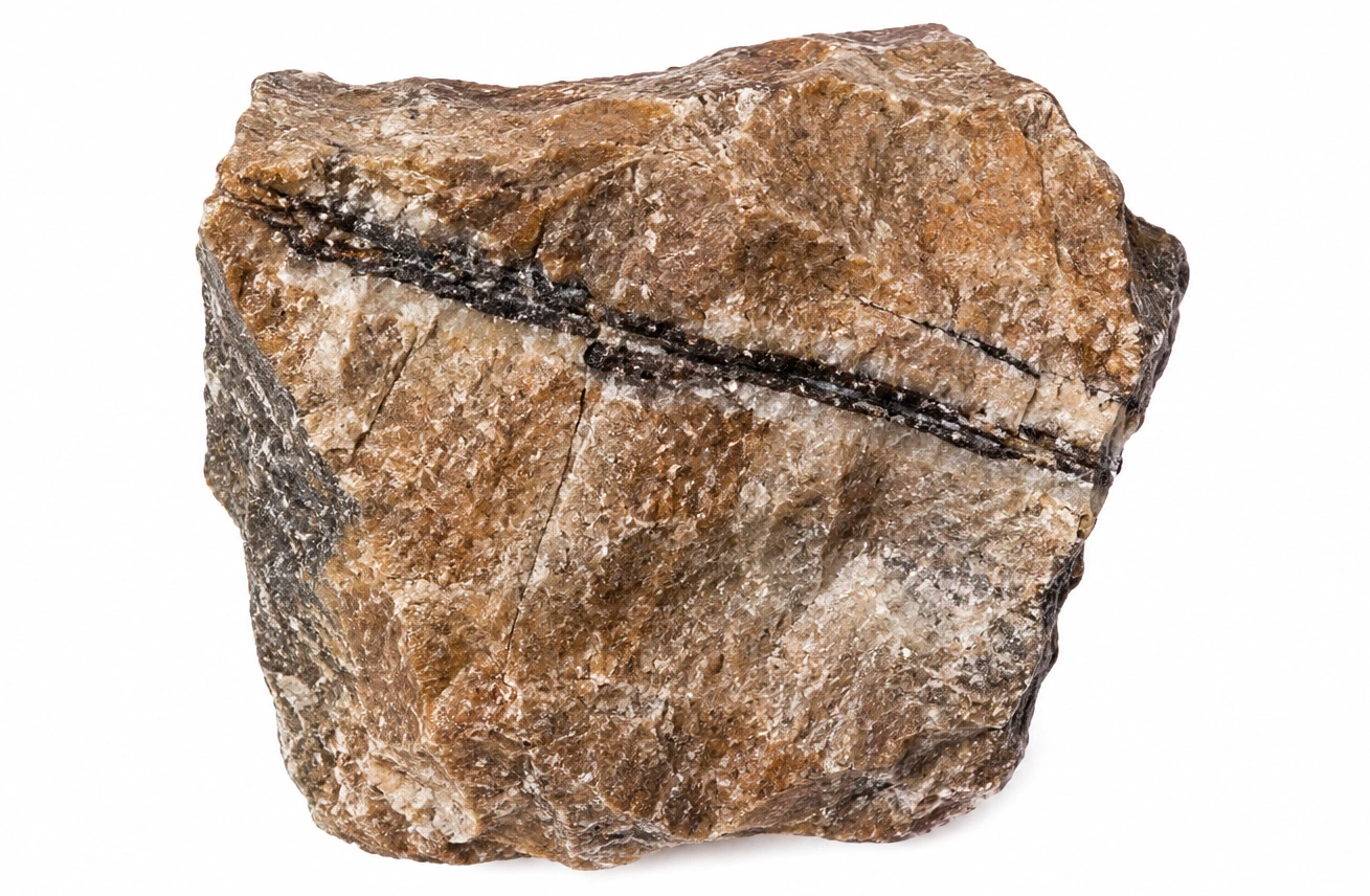 Phosphate rock mineral sample